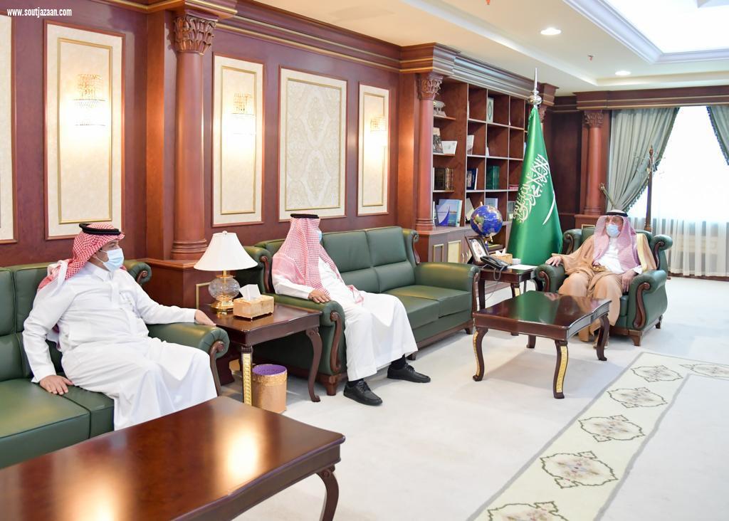 سمو أمير منطقة جازان يستقبل وفد وزارة الداخلية 