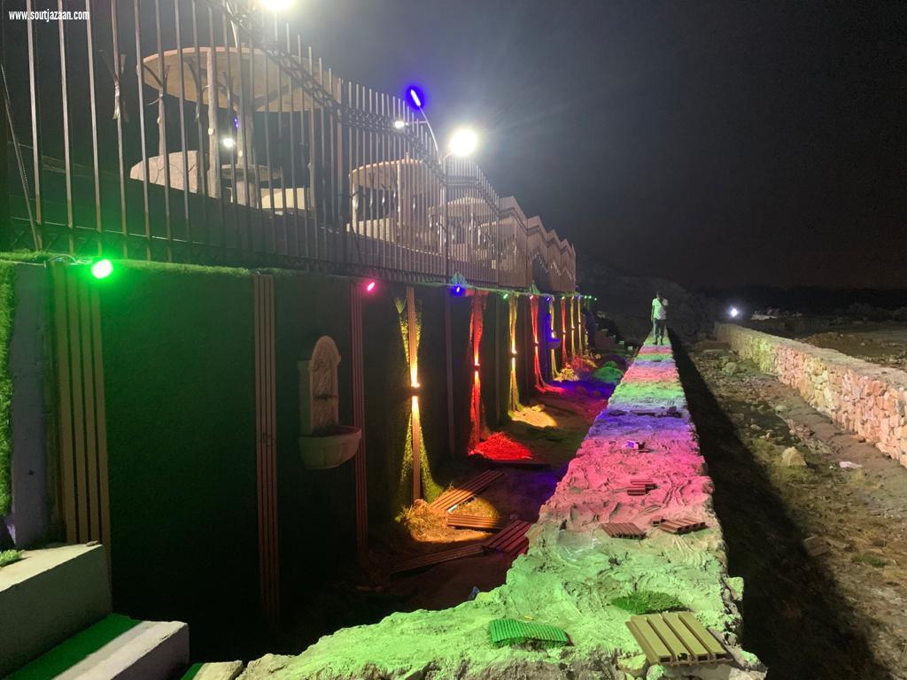 تجميل وتحسين منتزه العين الحارة في الحُرث 