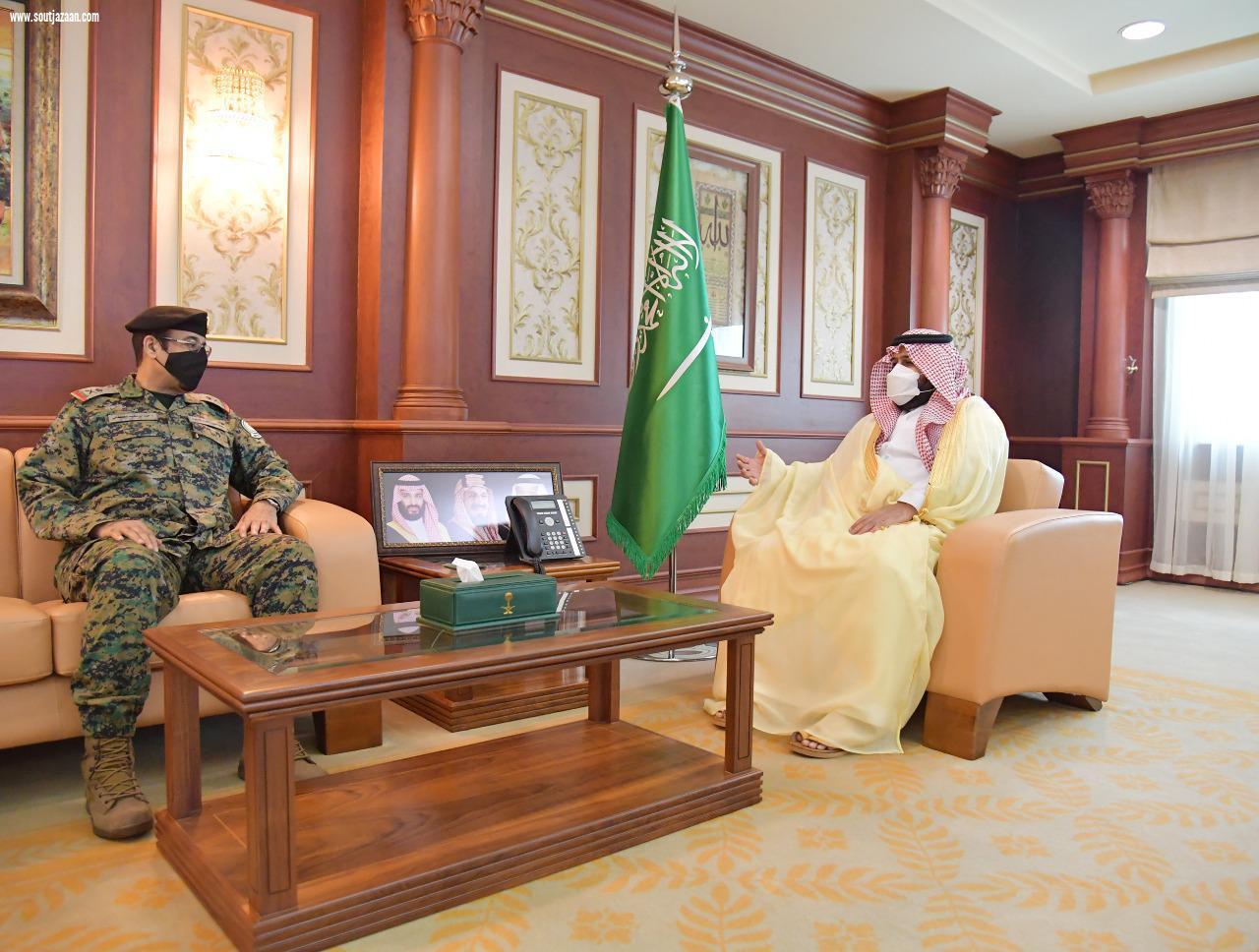 سمو نائب أمير جازان يستقبل وكيل وزارة الداخلية لشؤون الأفواج 