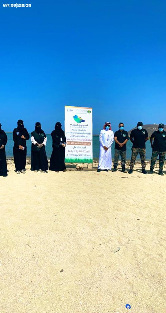 رئيس مركز القحمة يدشن حملة تنظيف شواطئ القحمة بمتابعةواشراف وحدة الثروة السمكية ومشاركة الدوائر الحكومية في القحمة 