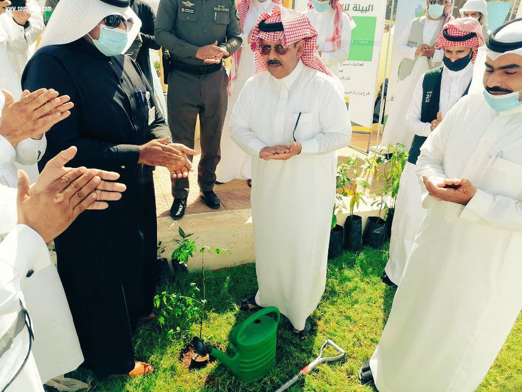 محافظ الريث يدشن أسبوع البيئه تحت شعار البيئة لنا ولأجيالنا