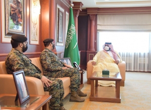 سمو نائب أمير جازان يستقبل وكيل وزارة الداخلية لشؤون الأفواج 