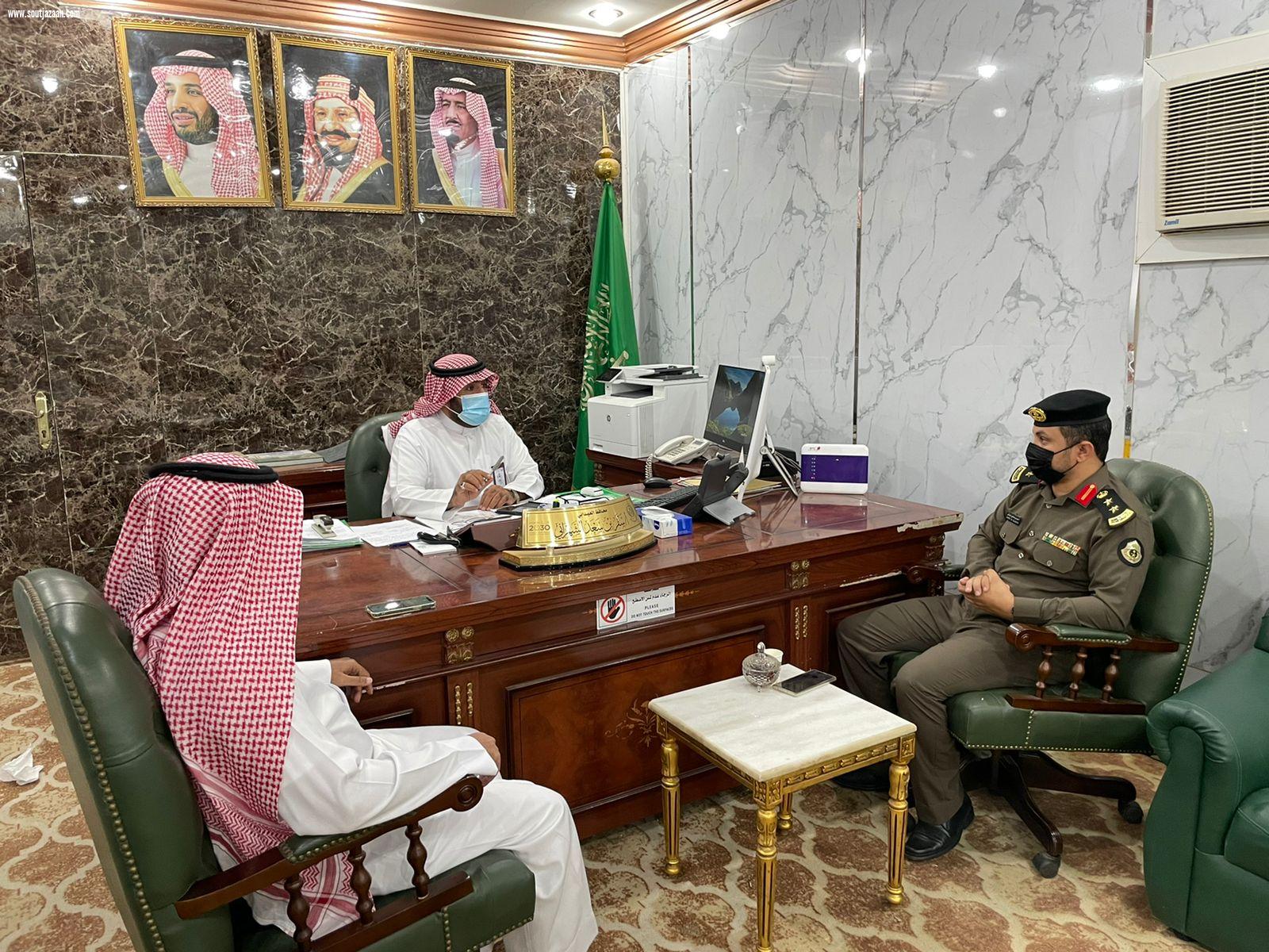 الشهراني يستقبل  مدير شرطة العيدابي 