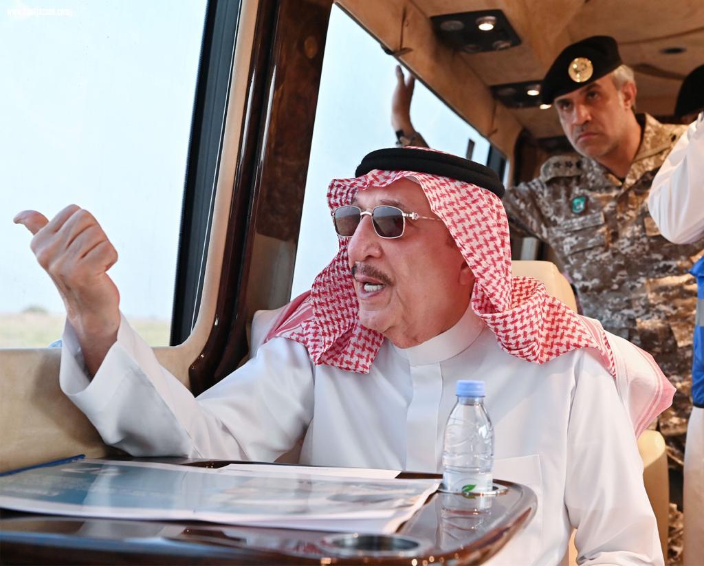 سمو أمير منطقة جازان يتفقد سير العمل بمشروع مطار الملك عبدالله بن عبدالعزيز بجازان الجديد