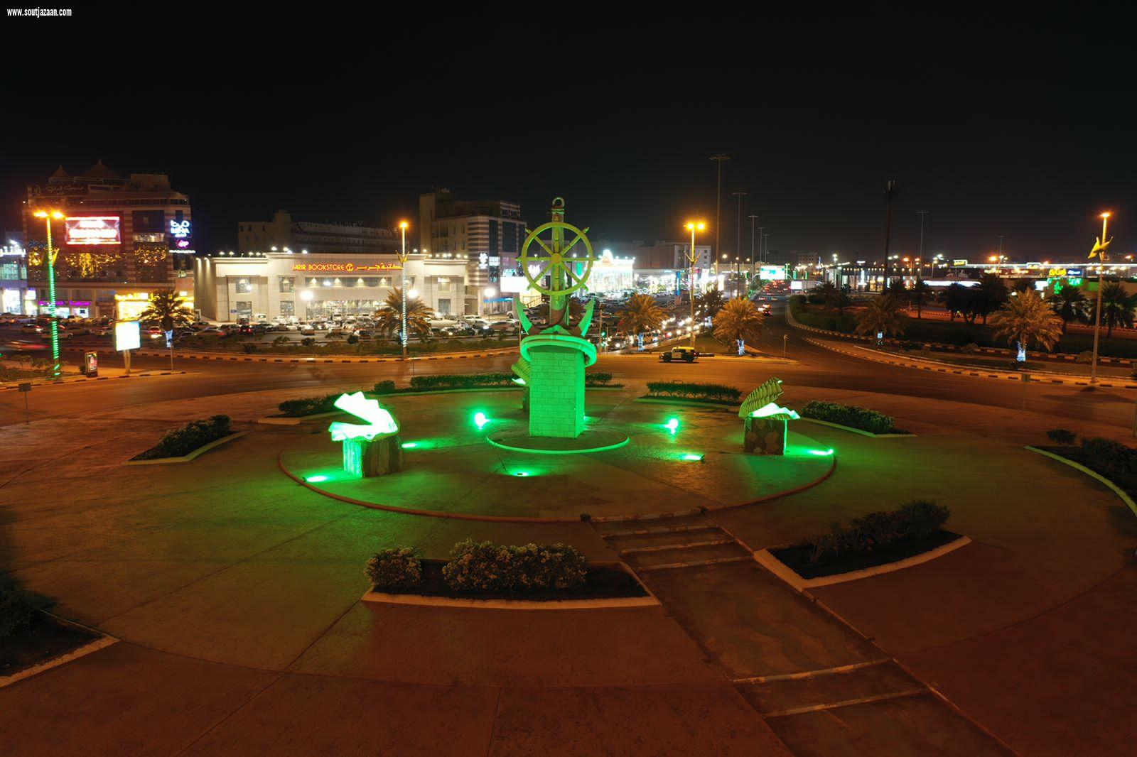 أمانة جازان  | 50 مجسماً جمالياً يزين مدينة جيزان في احتفالية يوم الوطن الـ91 للمملكة