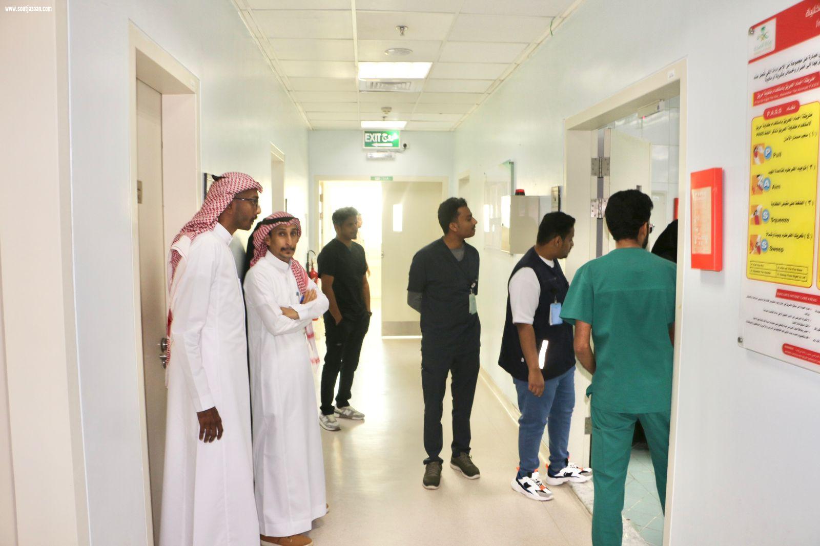 فرضية تسرب مواد كيميائية خطرة بمستشفى الصحة النفسية بجازان 